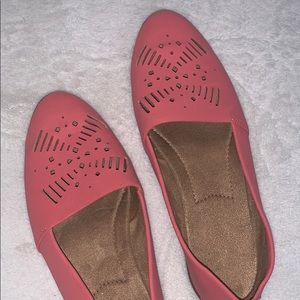 Pink loafers size 7